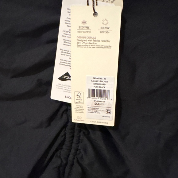 NWT CALIA RUCHED SIZE XS - Picture 3 of 4